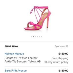 Schutz neon pink heels